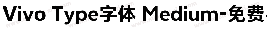 Vivo Type字体 Medium字体转换